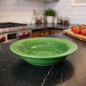 Vintage Fiesta Medium Green Deep Plate 1959 USA Dinnerware